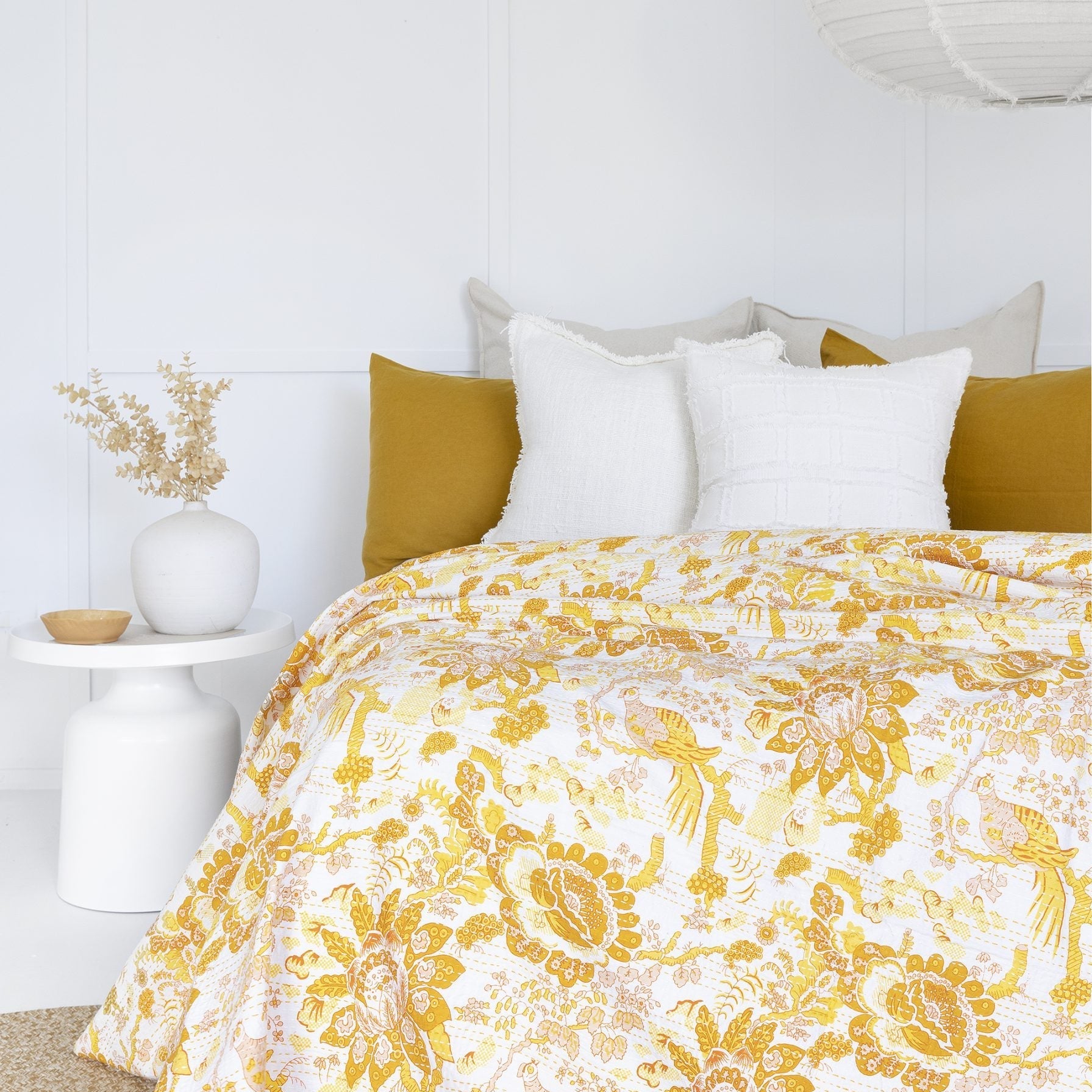 Indian Kantha Quilt Blanket Bedspread Throw Duvet - Atheena