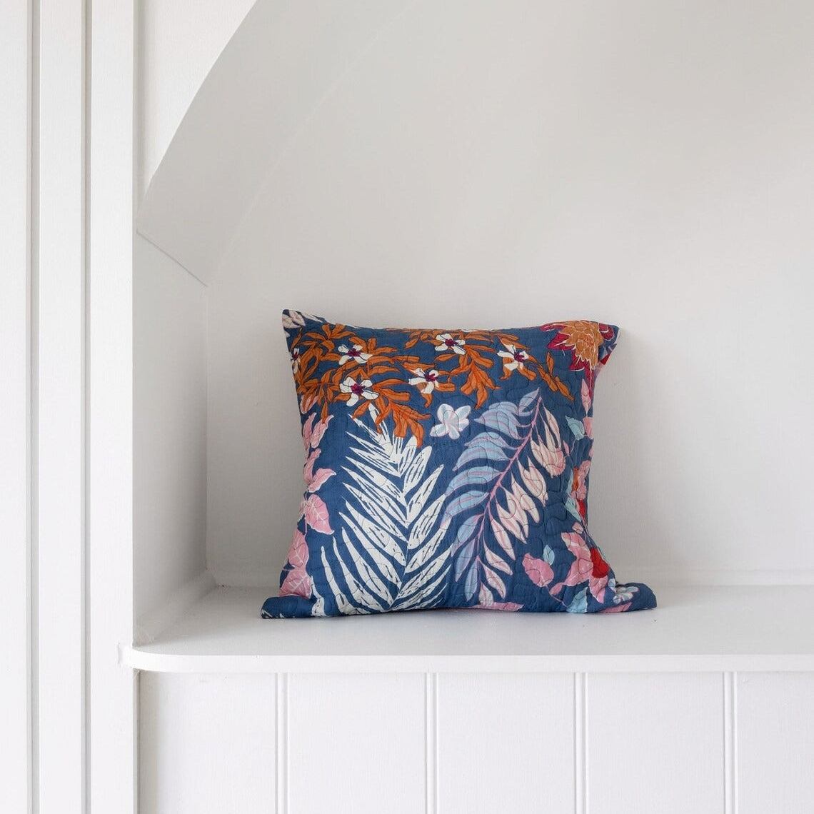 Mexican Frida Floral Cushion Cover - Grey Monkey Floral