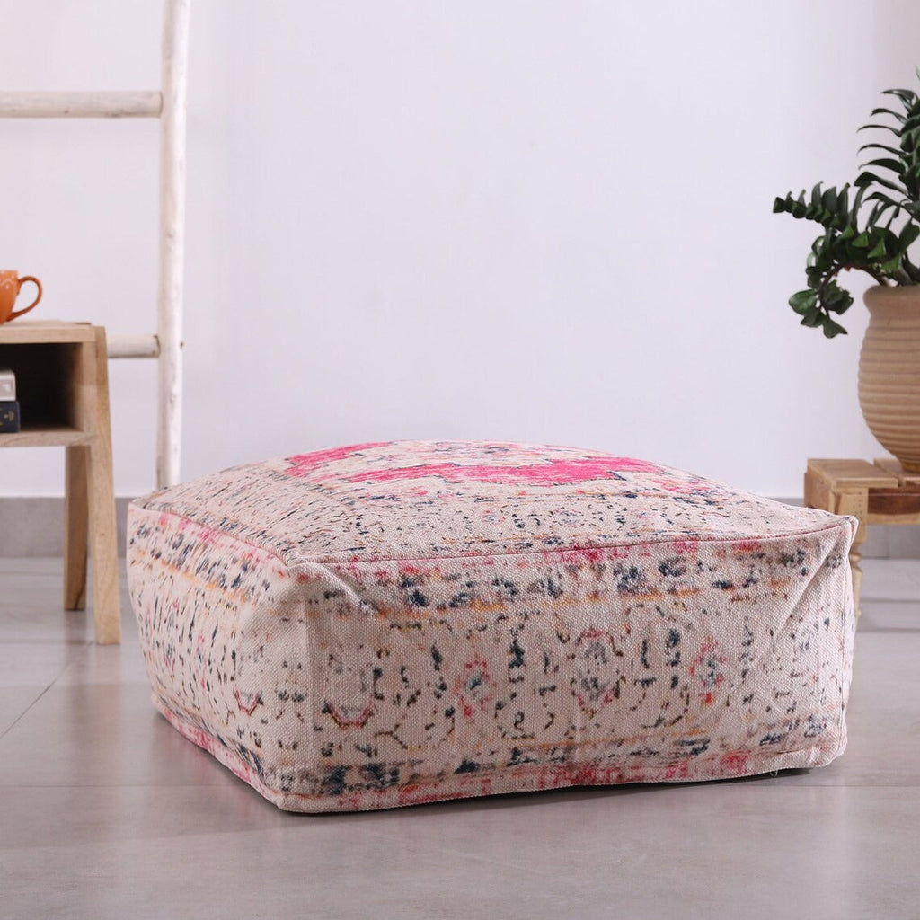 Moroccan Ottoman Cushion Cover, Pouf, Footstool - Grand Delight