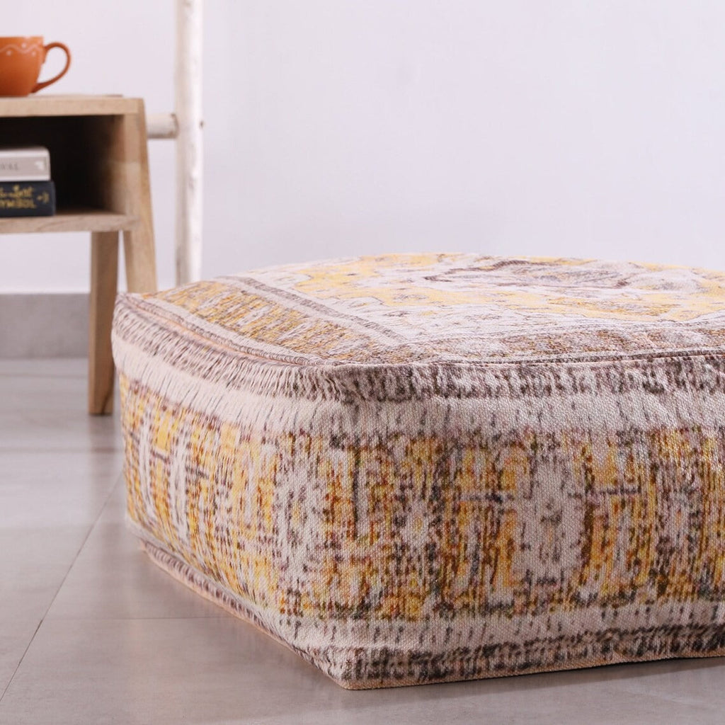 Moroccan Ottoman Cushion Cover, Pouf, Footstool - Empire