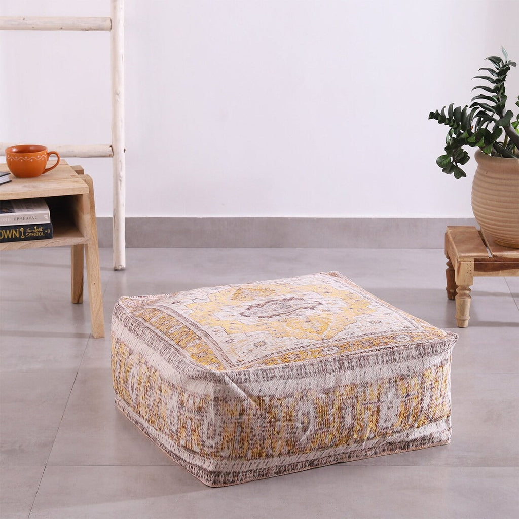 Moroccan Ottoman Cushion Cover, Pouf, Footstool - Empire