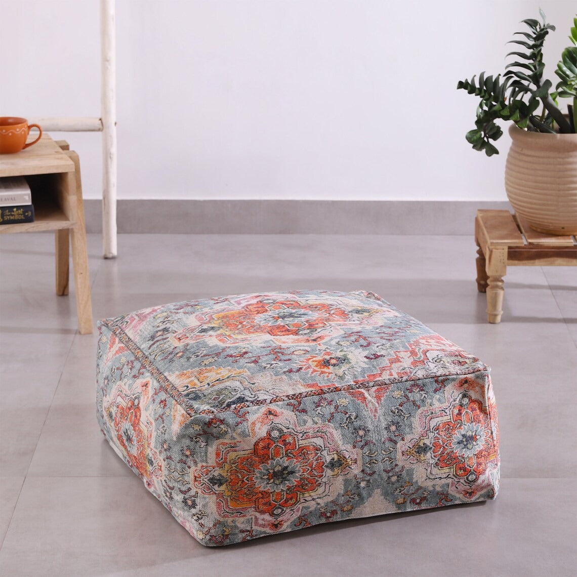 Moroccan Ottoman Cushion Cover, Pouf, Footstool - Turkish Treasure