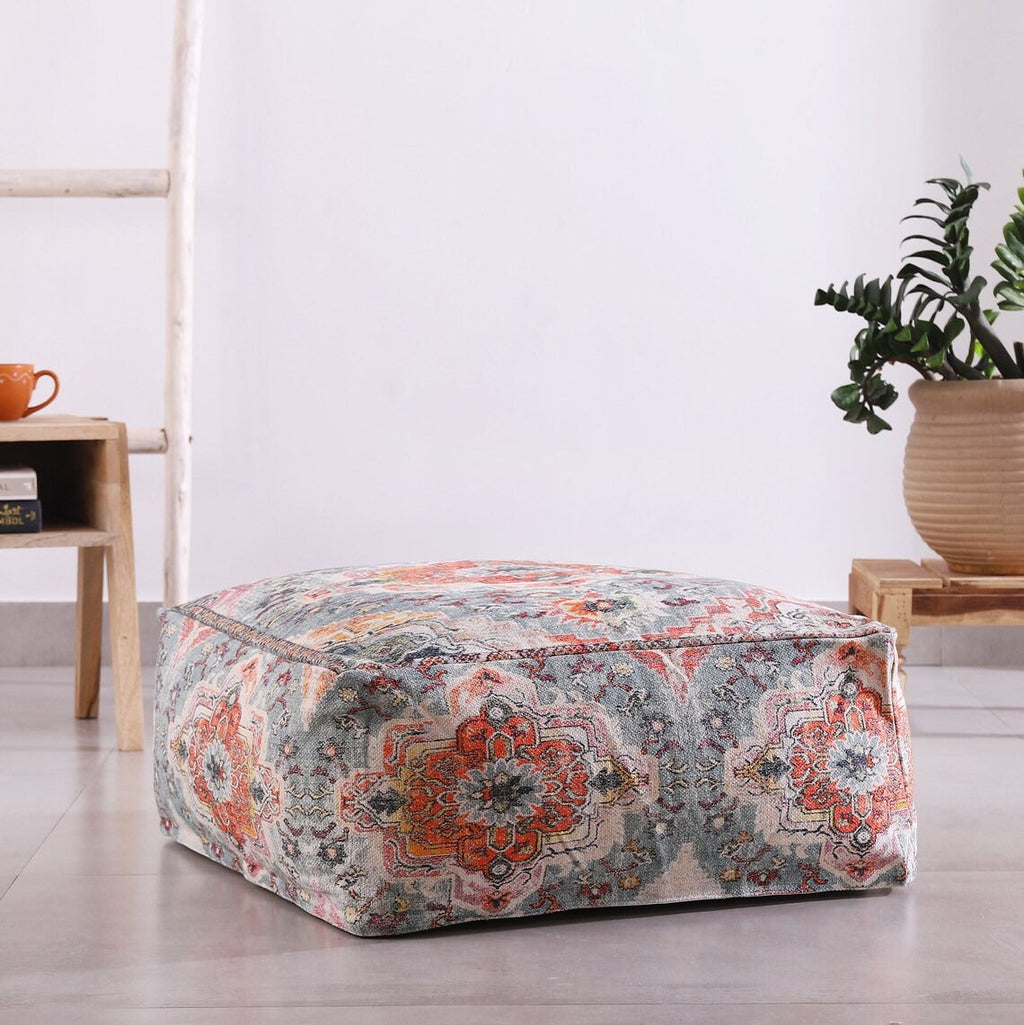 Moroccan Ottoman Cushion Cover, Pouf, Footstool - Turkish Treasure