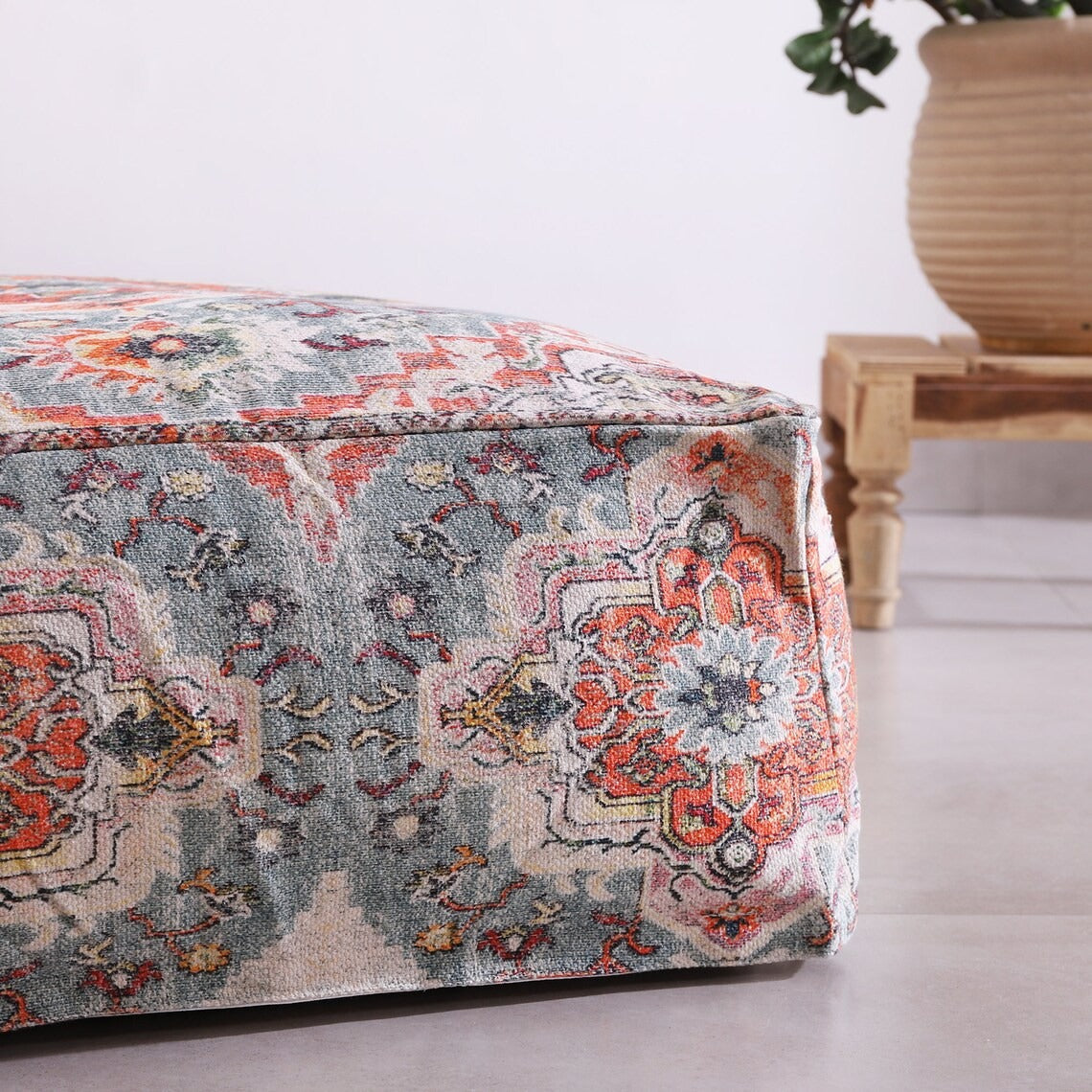 Moroccan Ottoman Cushion Cover, Pouf, Footstool - Turkish Treasure