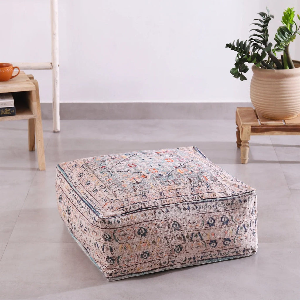 Moroccan Ottoman Cushion Cover, Pouf, Footstool - Mosaic