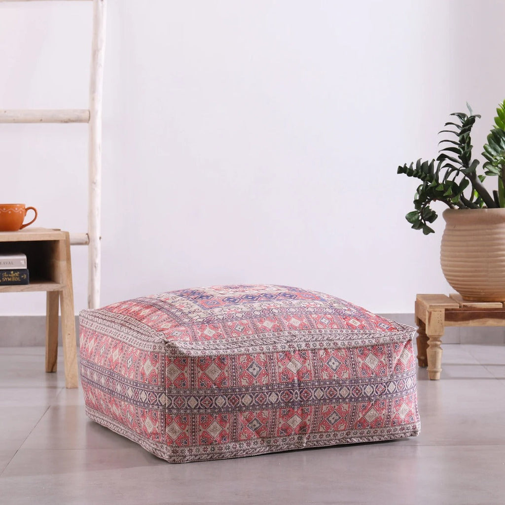 Moroccan Ottoman Cushion Cover, Pouf, Footstool - Breezy