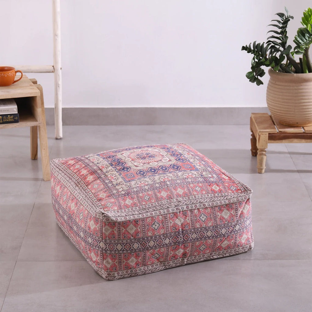 Moroccan Ottoman Cushion Cover, Pouf, Footstool - Breezy