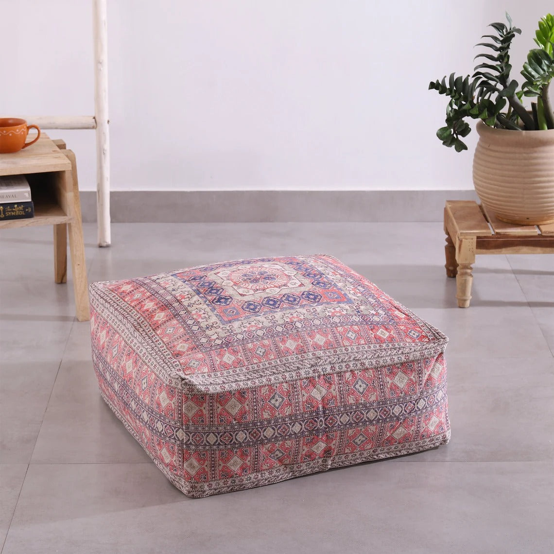 Moroccan Ottoman Cushion Cover, Pouf, Footstool - Breezy