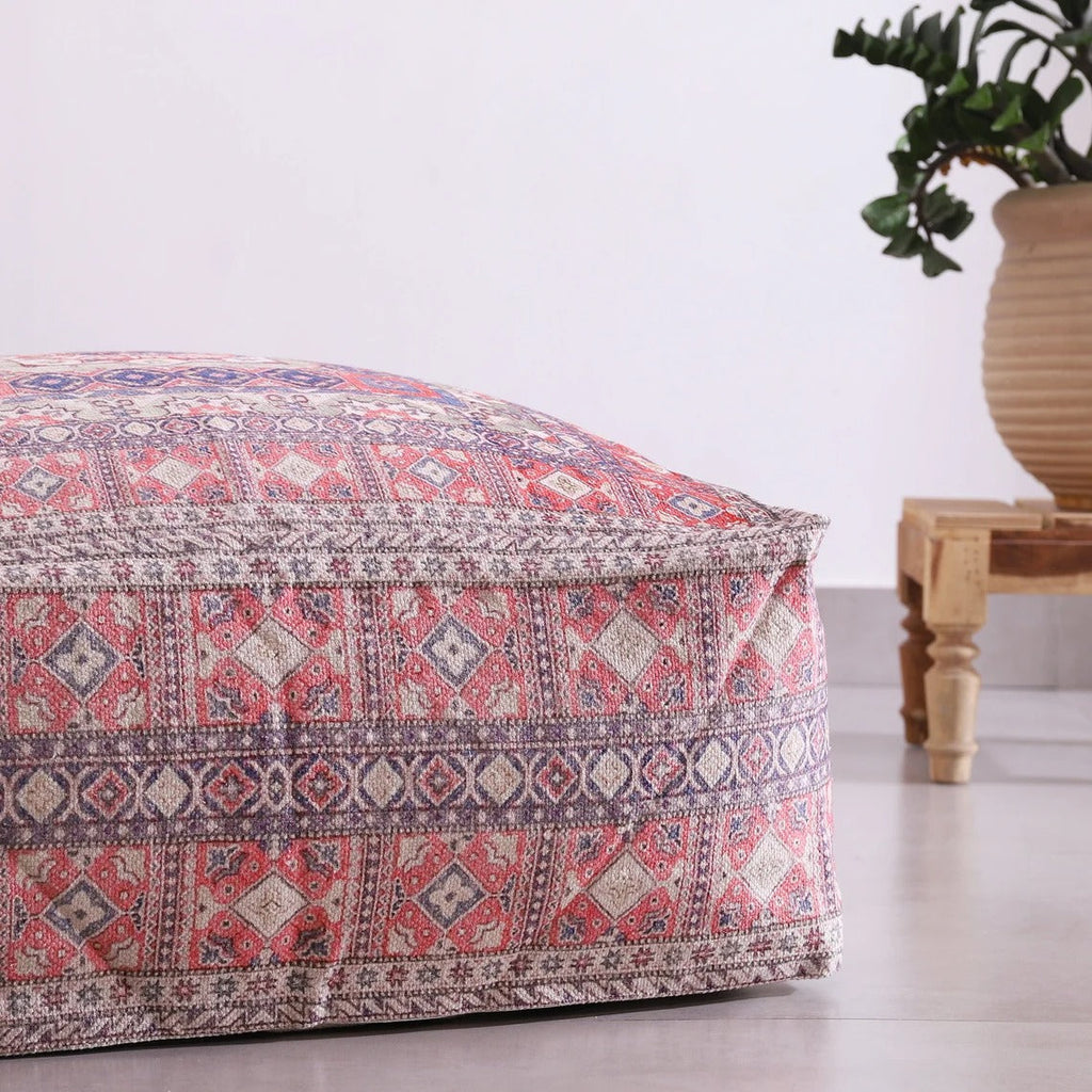 Moroccan Ottoman Cushion Cover, Pouf, Footstool - Breezy