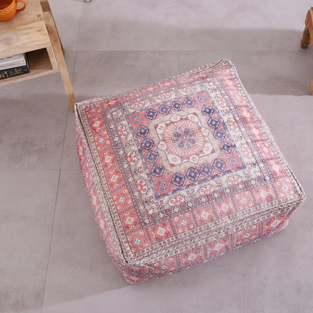 Moroccan Ottoman Cushion Cover, Pouf, Footstool - Breezy