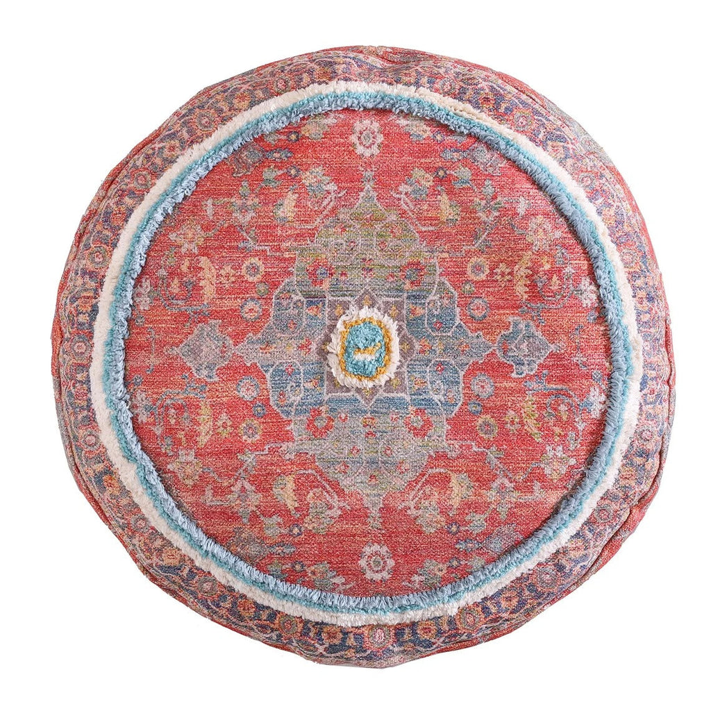 Moroccan Ottoman Cushion Cover, Pouf, Footstool - Istanbul Reds