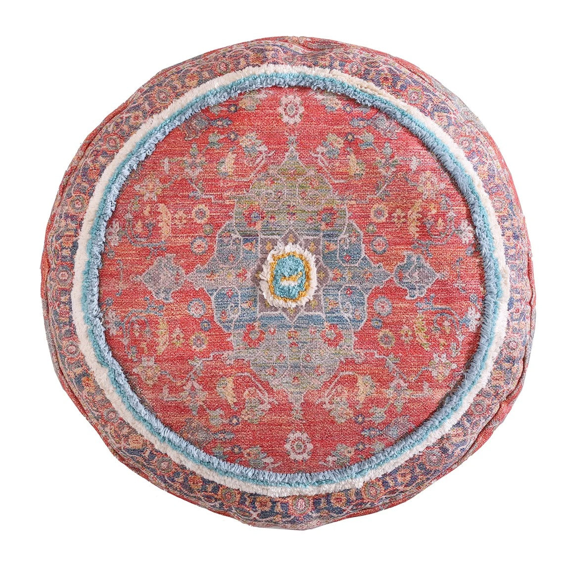 Moroccan Ottoman Cushion Cover, Pouf, Footstool - Istanbul Reds