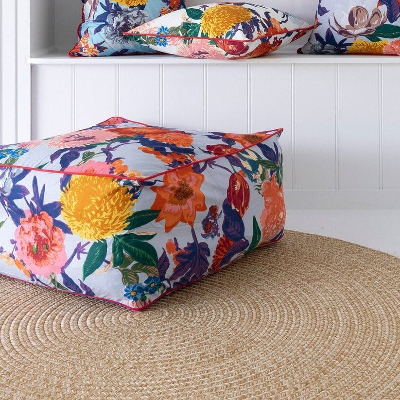 Moroccan Frida Ottoman Cover, Cushion Cover- Celestial League