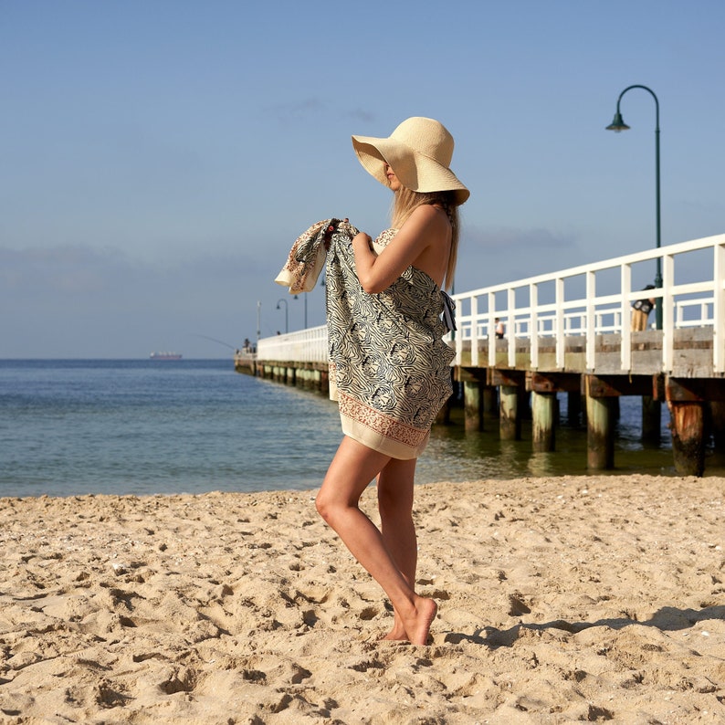 'Sun-Kissed Warmth' 100% Cotton Sarong