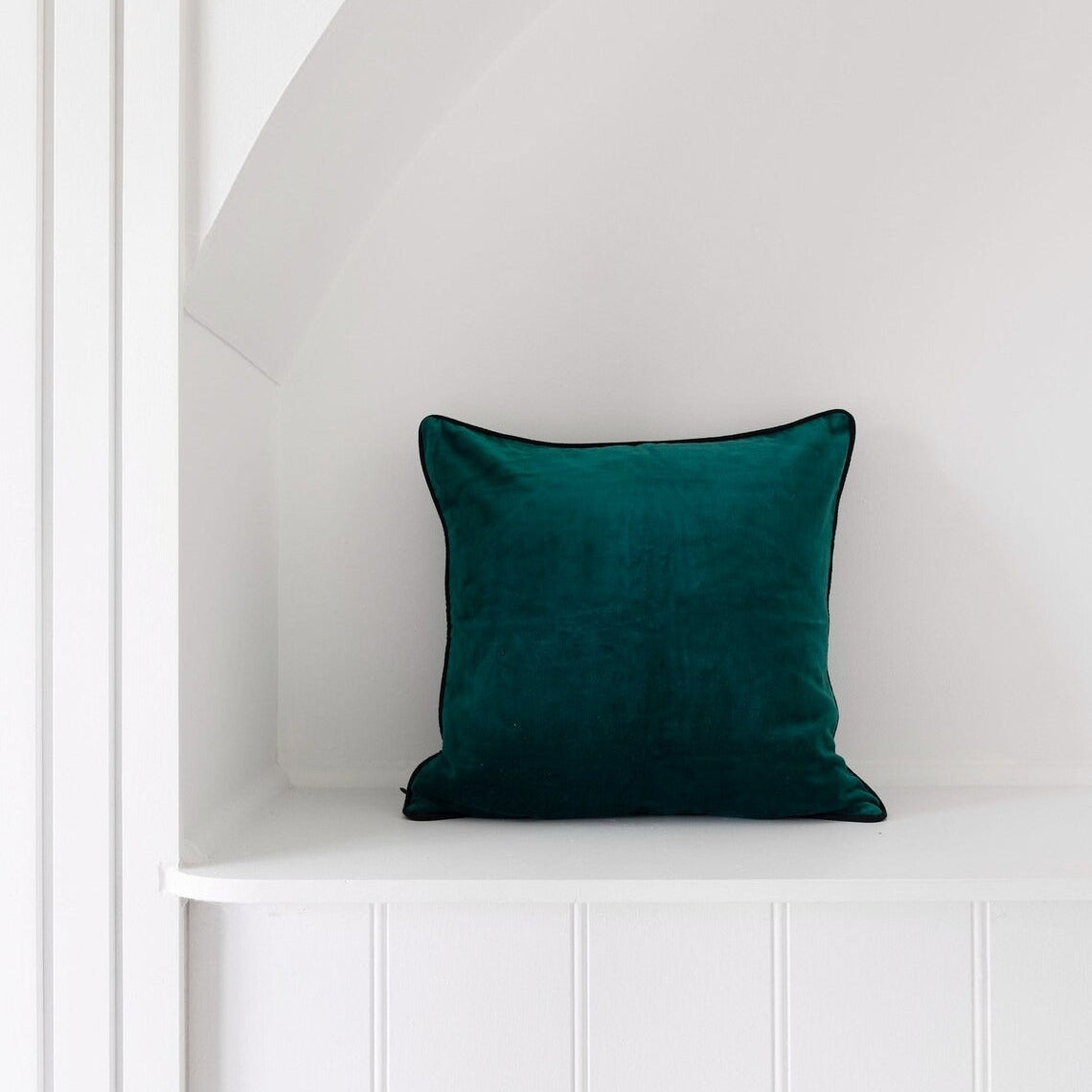 Linen Connections Luxury Velvet Cushion Covers - Bottle Green