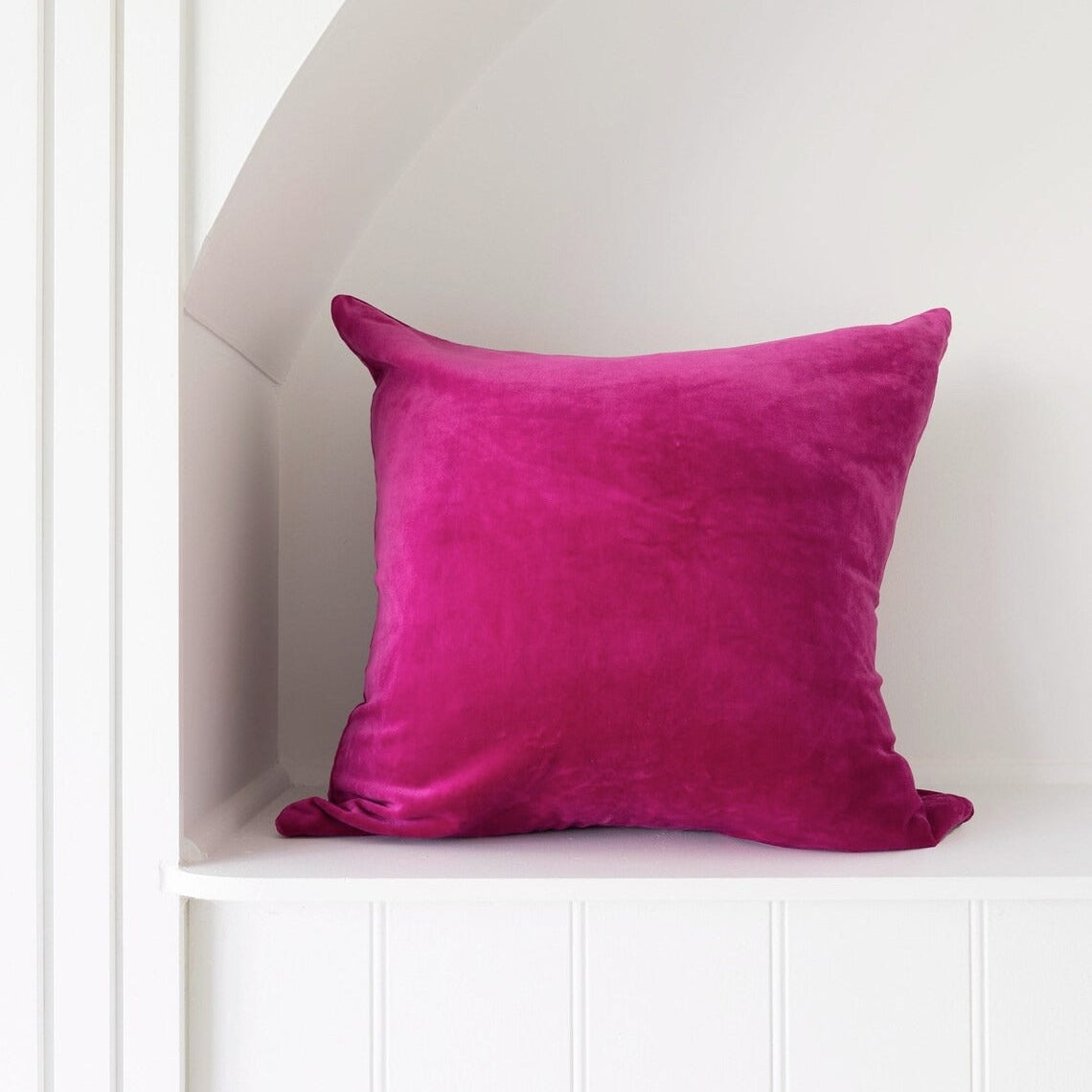 Linen Connections Luxury Velvet Cushion Covers - Rani Fuchsia