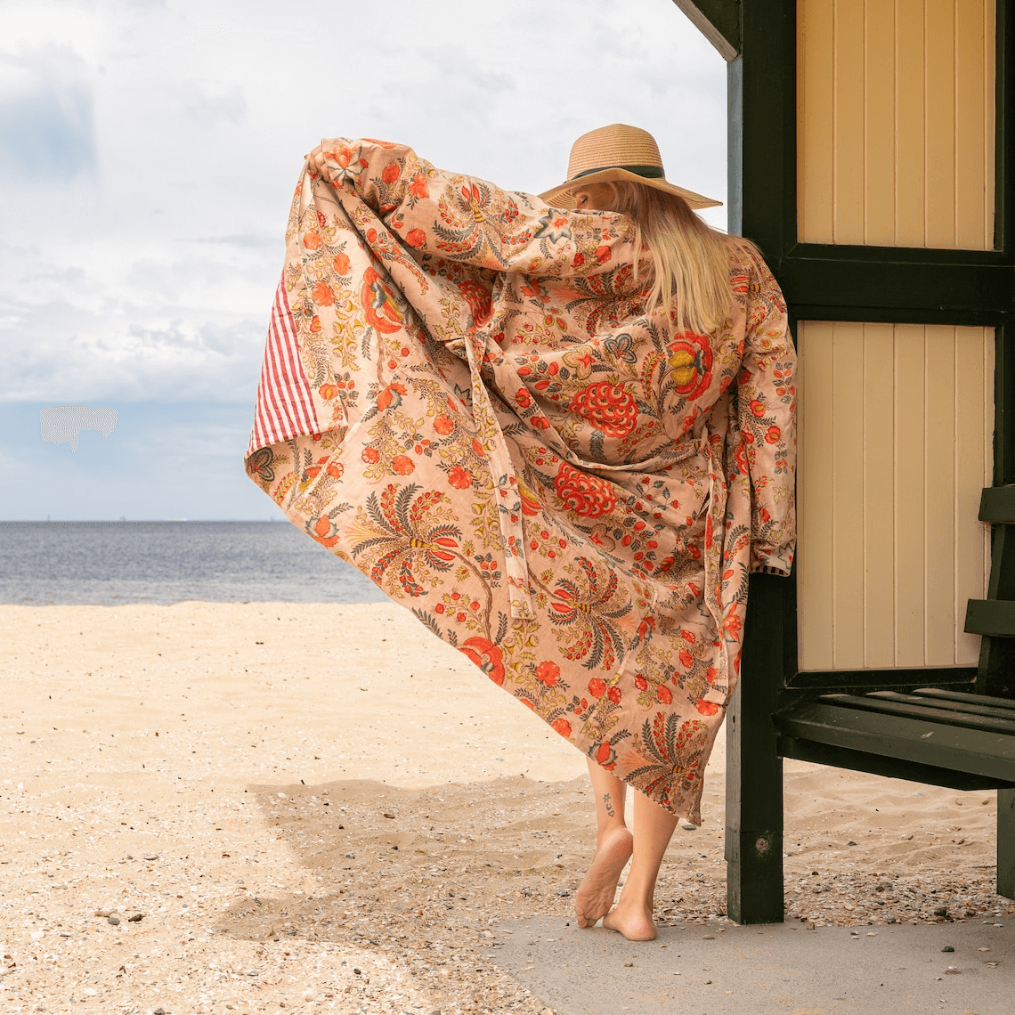 Harmony Blend's 100% Cotton Velvet Kimono Robe