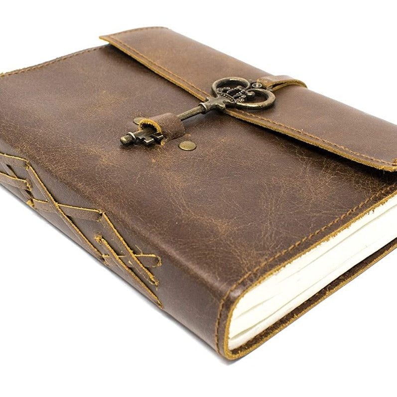 Vintage Recycled Paper Journal - Sage's Spell-book