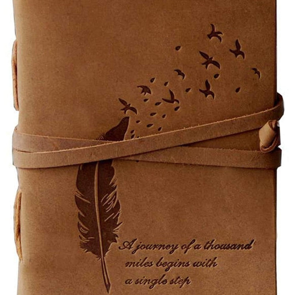 Vintage Recycled Paper Journal - Secret Garden