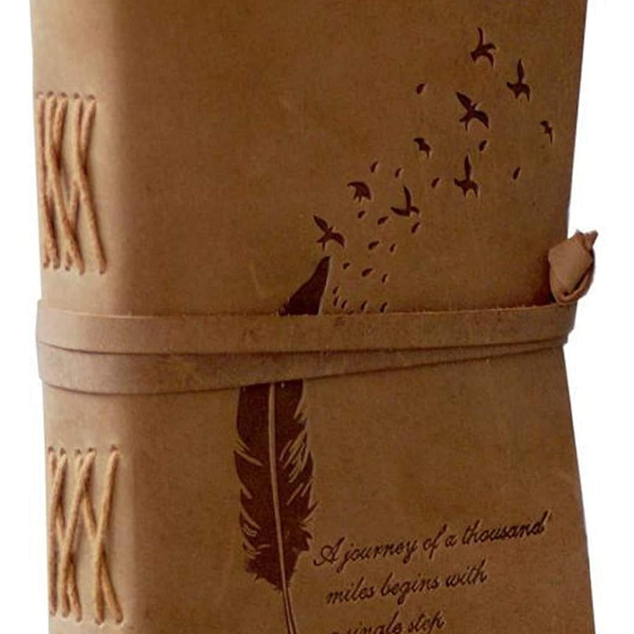 Vintage Recycled Paper Journal - Secret Garden