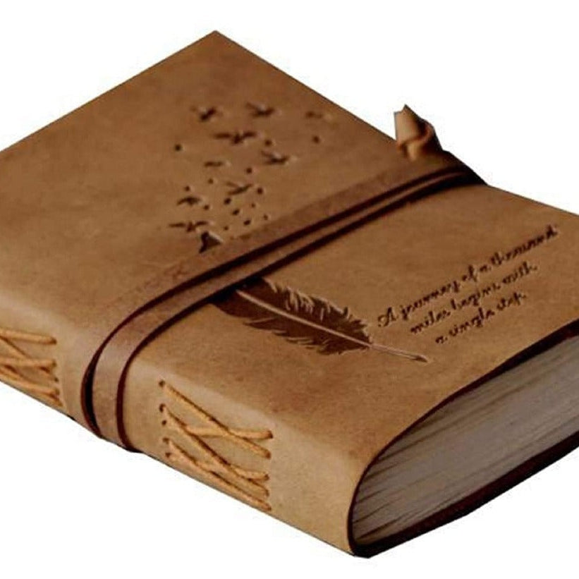 Vintage Recycled Paper Journal - Secret Garden