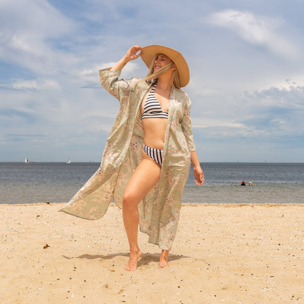 Sia' Women's Cotton Kimono Robe