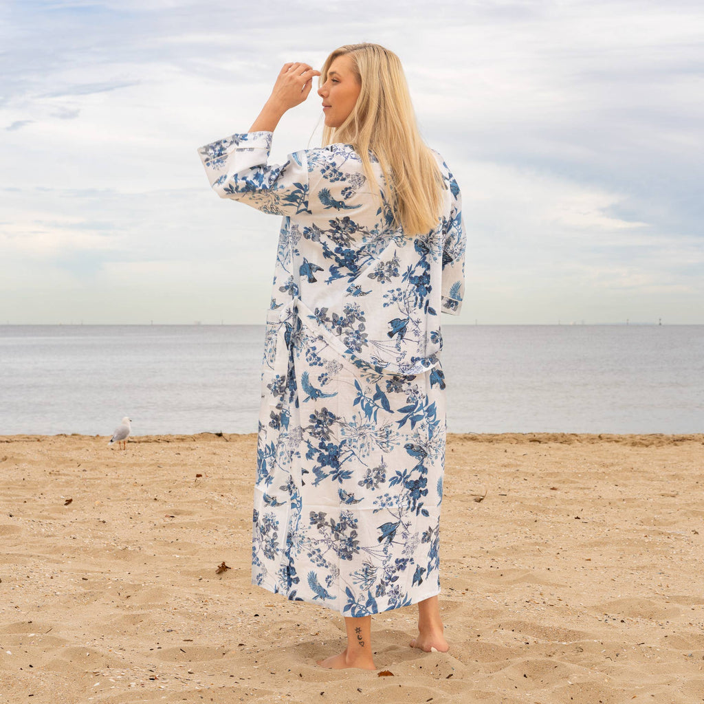 Aisha' Women's Cotton Kimono Robe