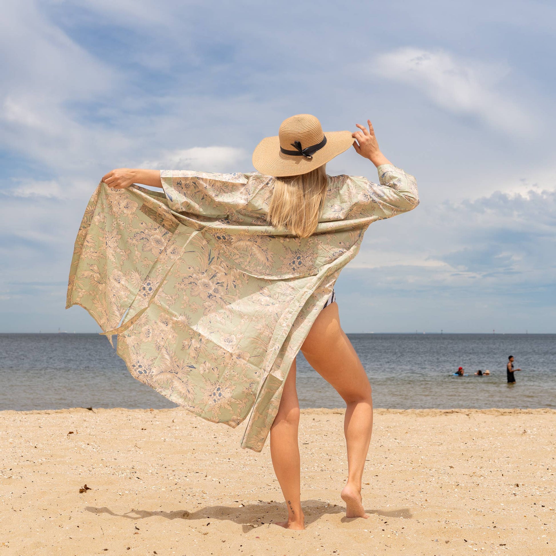 Sia' Women's Cotton Kimono Robe