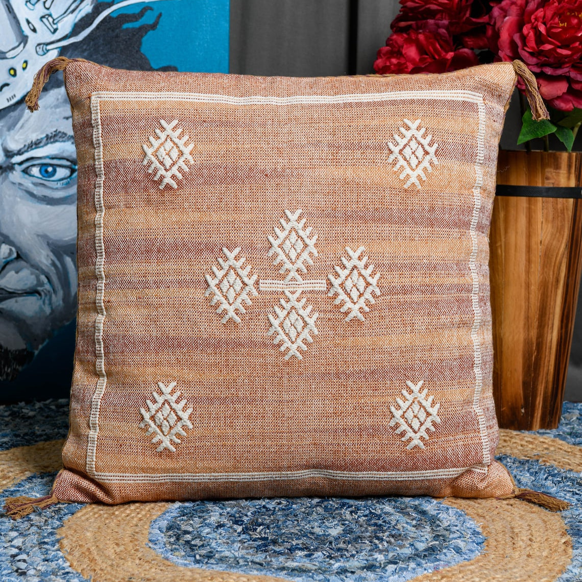 Moroccan Cactus Silk Inspired Cushion Cover - Twilight
