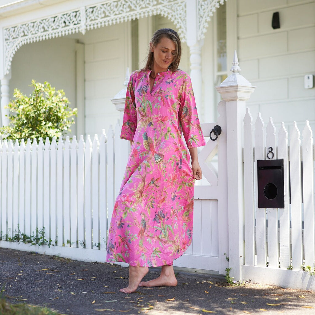 'Blossoming Bliss' 100% Cotton Maxi Dress