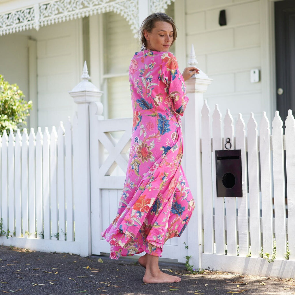 'Beachside Beauty' 100% Cotton Maxi Dress