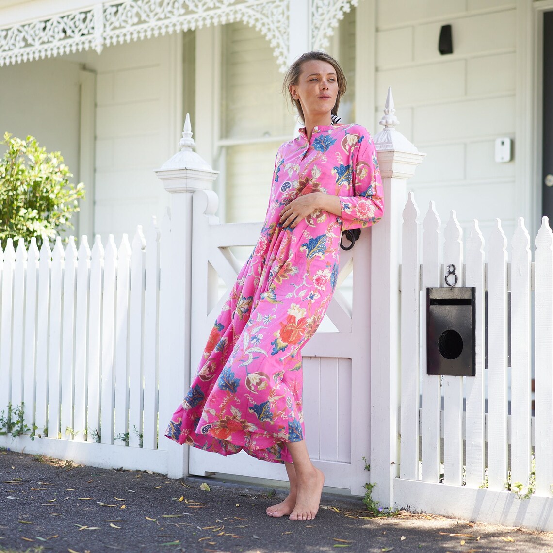 'Beachside Beauty' 100% Cotton Maxi Dress