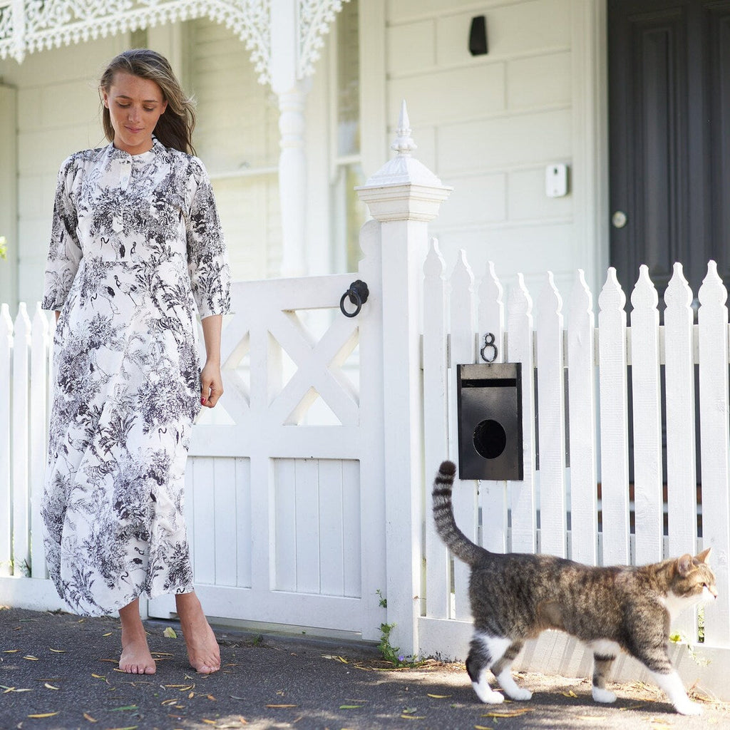 'Timeless Tropics' 100% Cotton Maxi Dress