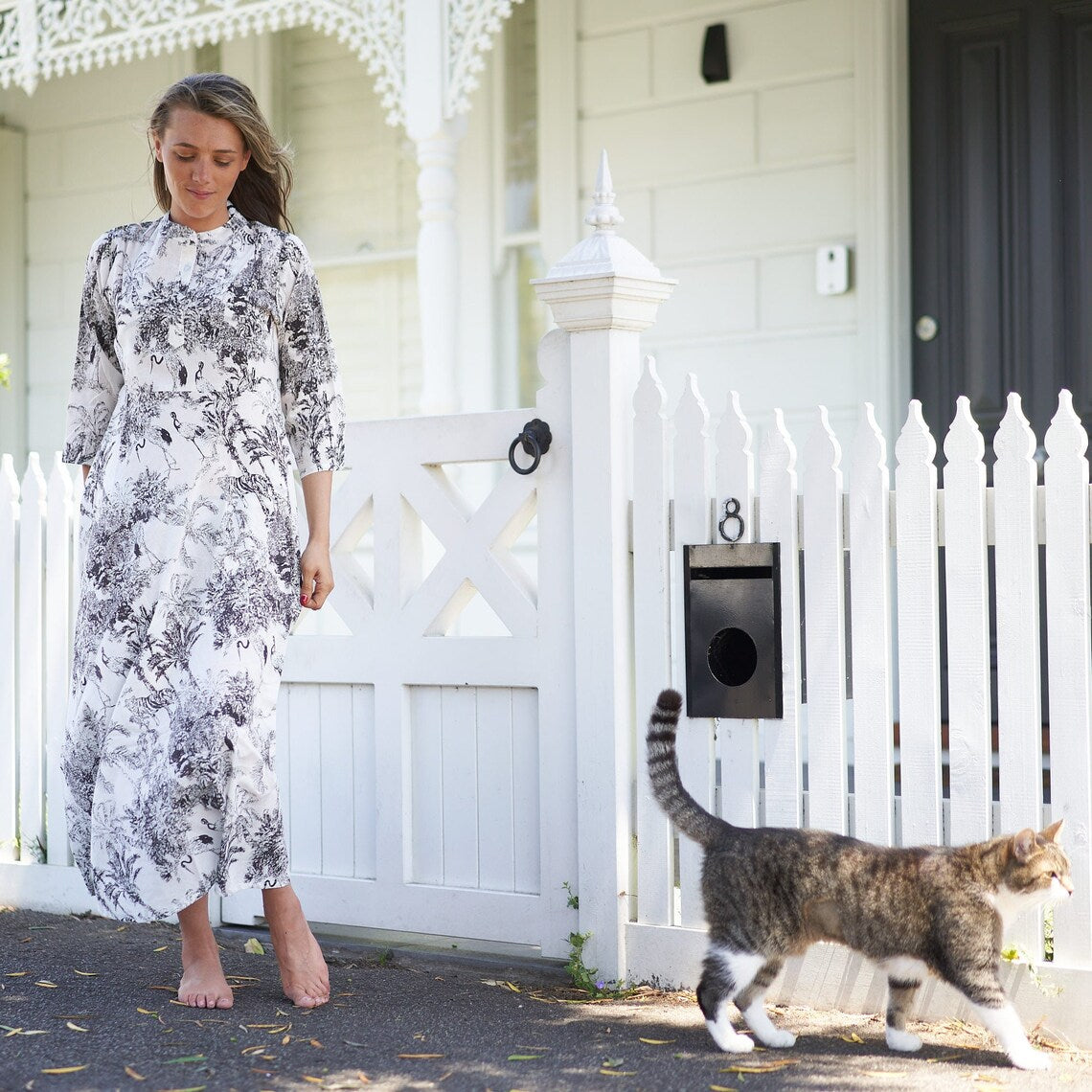 'Timeless Tropics' 100% Cotton Maxi Dress