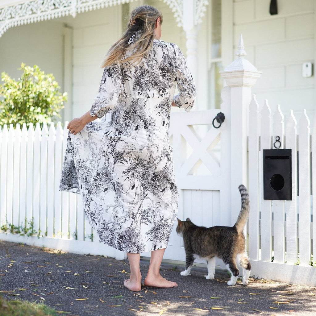 'Timeless Tropics' 100% Cotton Maxi Dress