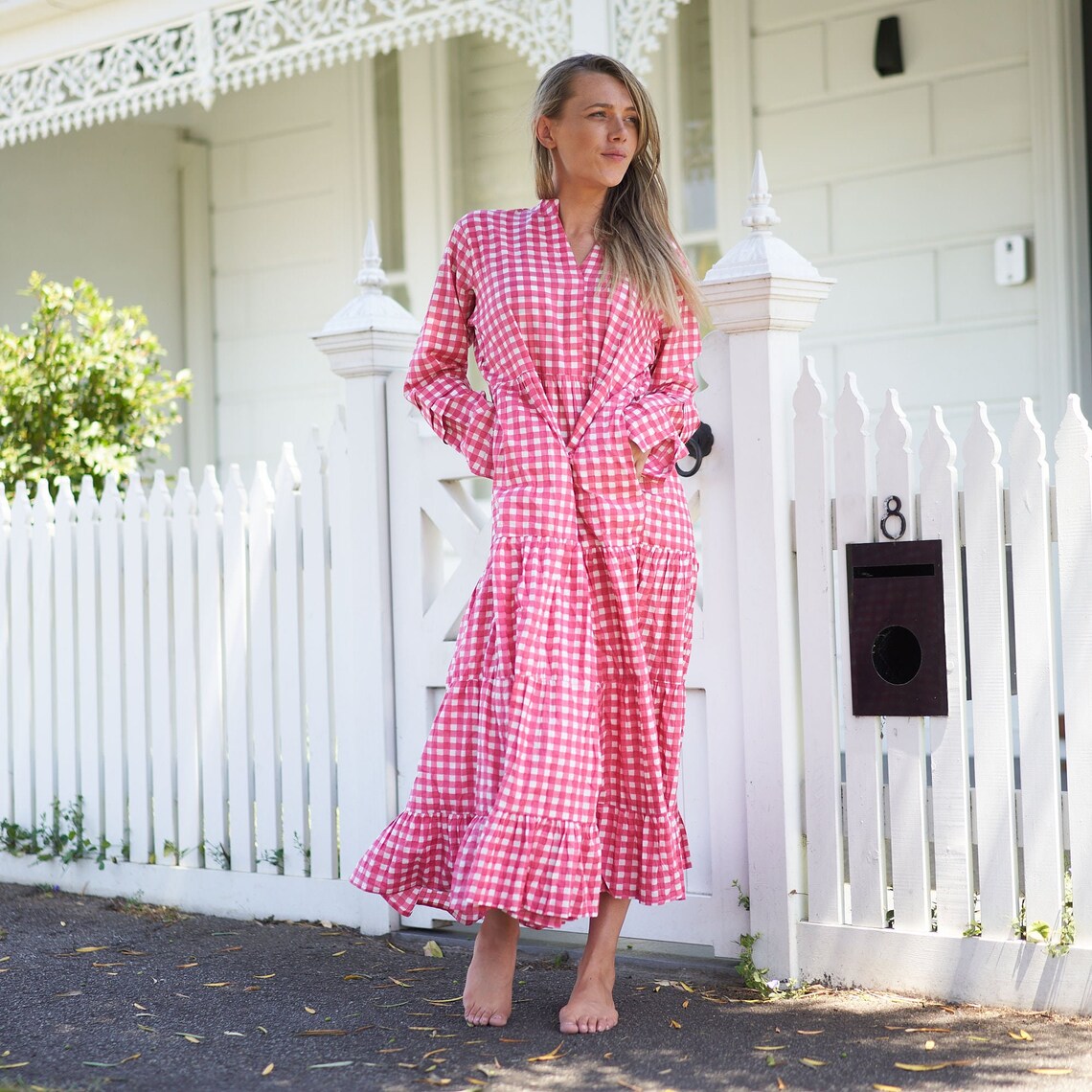 'Vacation Vibes' 100% Cotton Maxi Dress