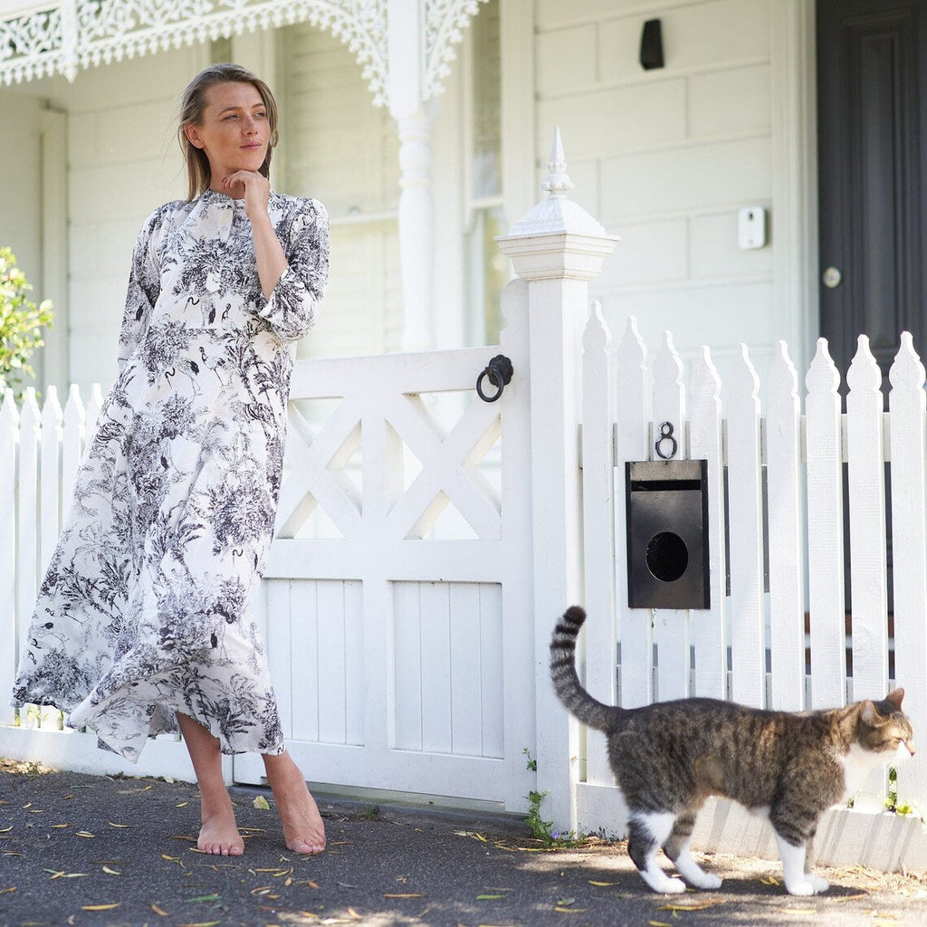 'Timeless Tropics' 100% Cotton Maxi Dress