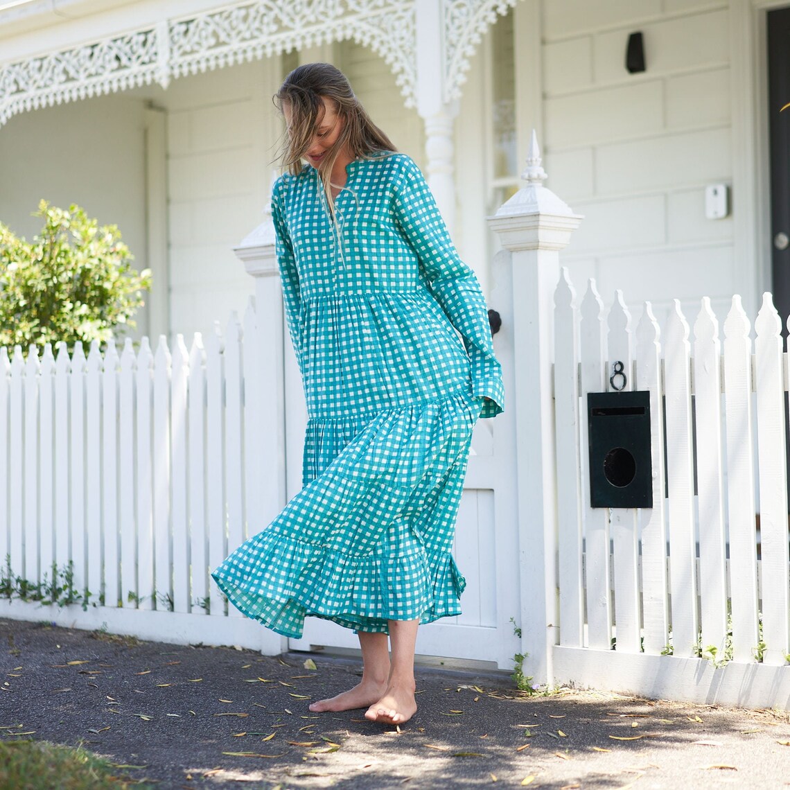 'Coastal Comfort' 100% Cotton Maxi Dress