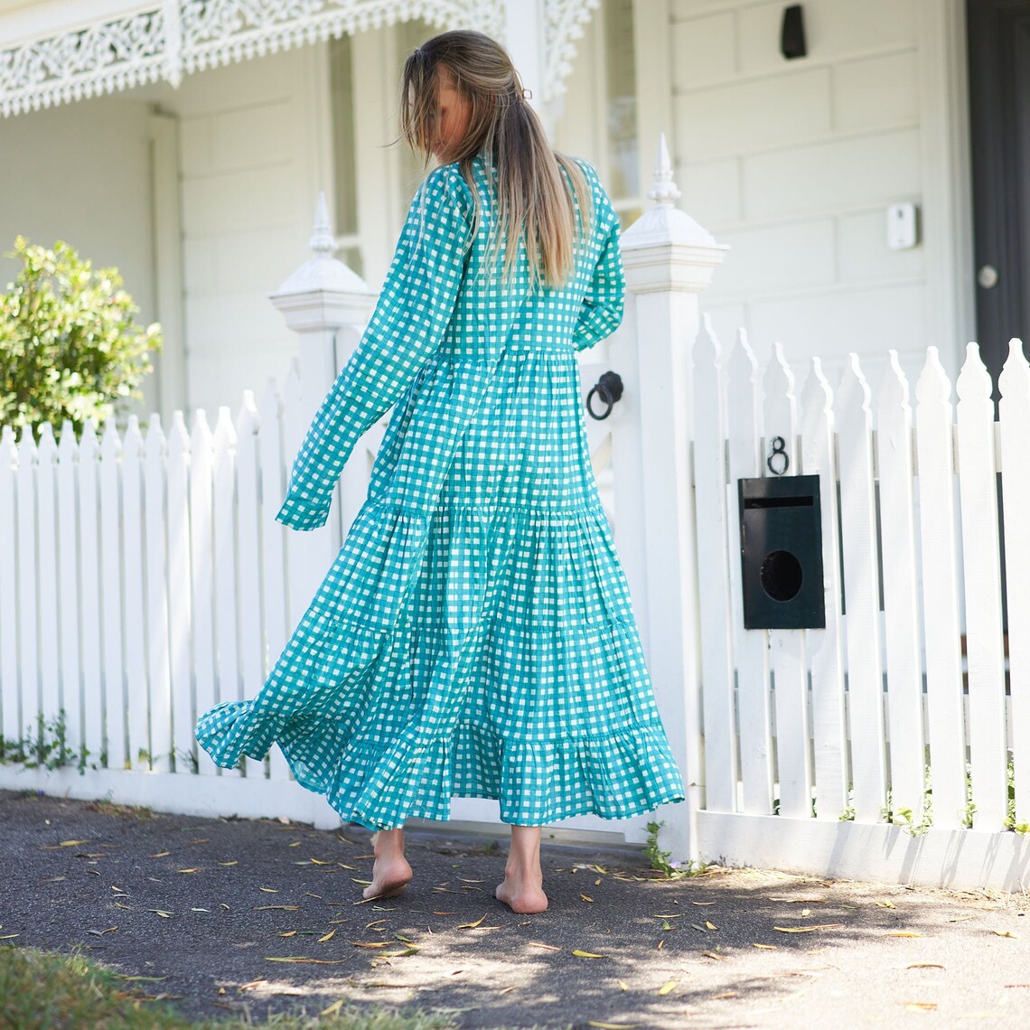 'Coastal Comfort' 100% Cotton Maxi Dress