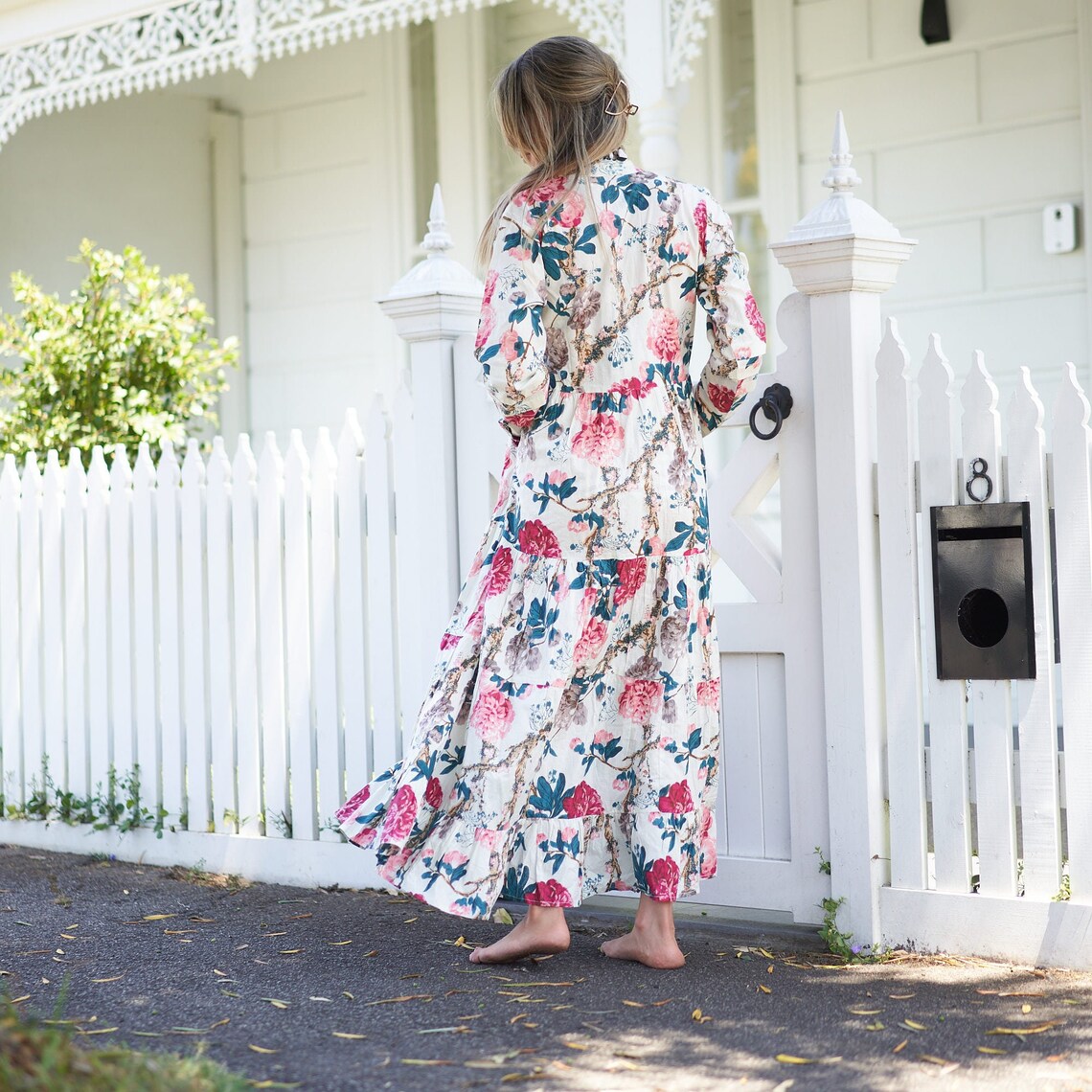 'Beach Resort Bliss' 100% Cotton Maxi Dress
