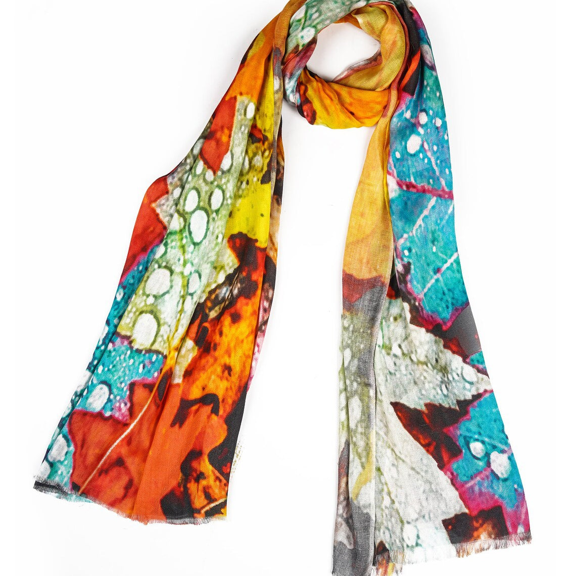 Silk Modal Scarf - Yellow