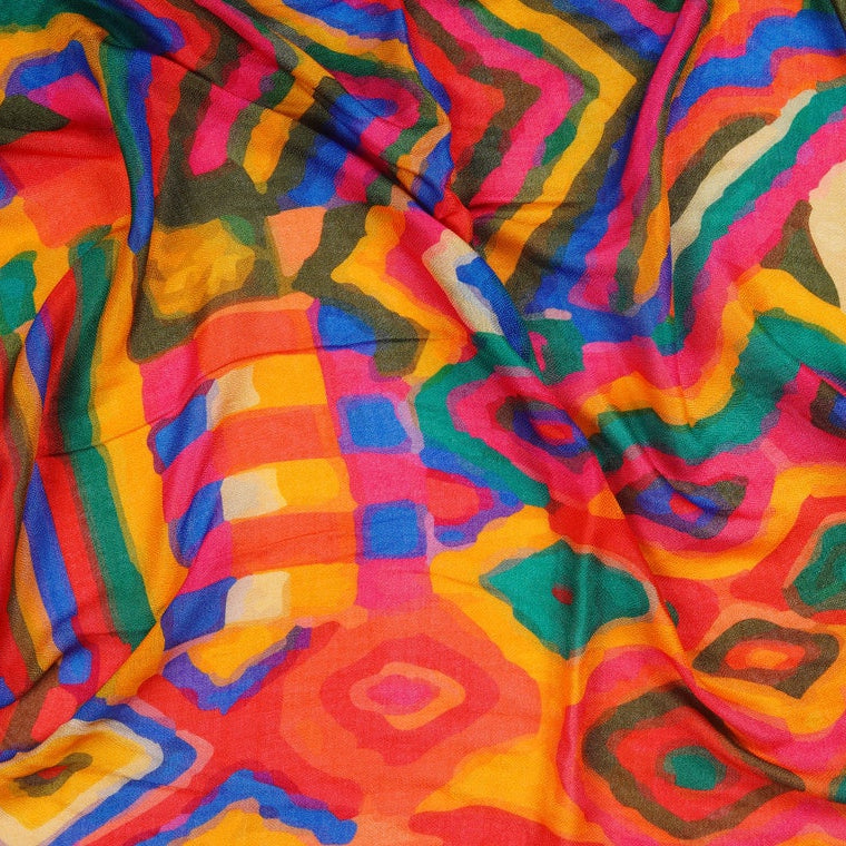 Silk Modal Scarf - Pink