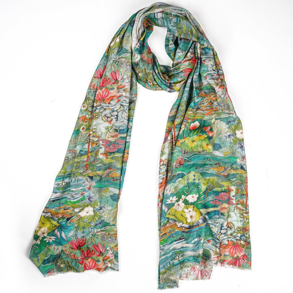 Silk Modal Scarf - Mint Green