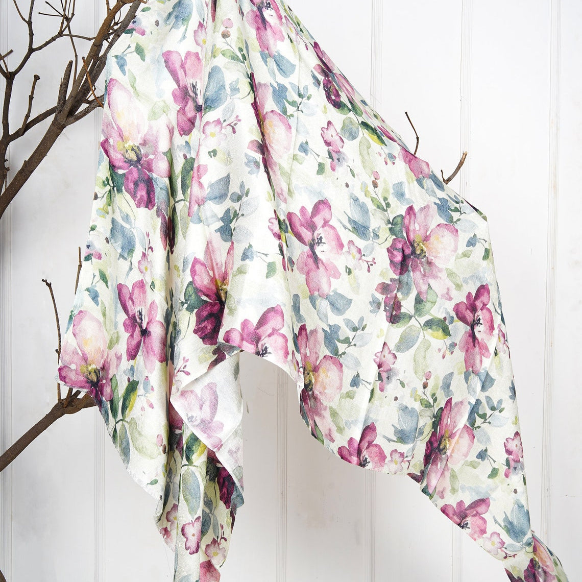 Silk Modal Scarf - Pink