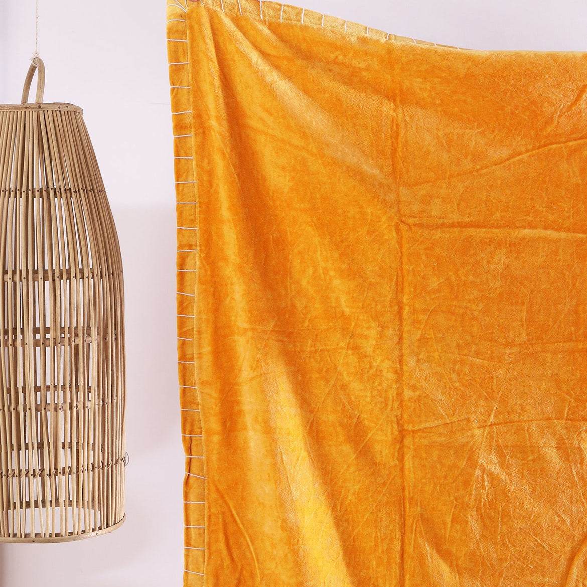 Linen Connections Cotton Throw Blanket - Amber