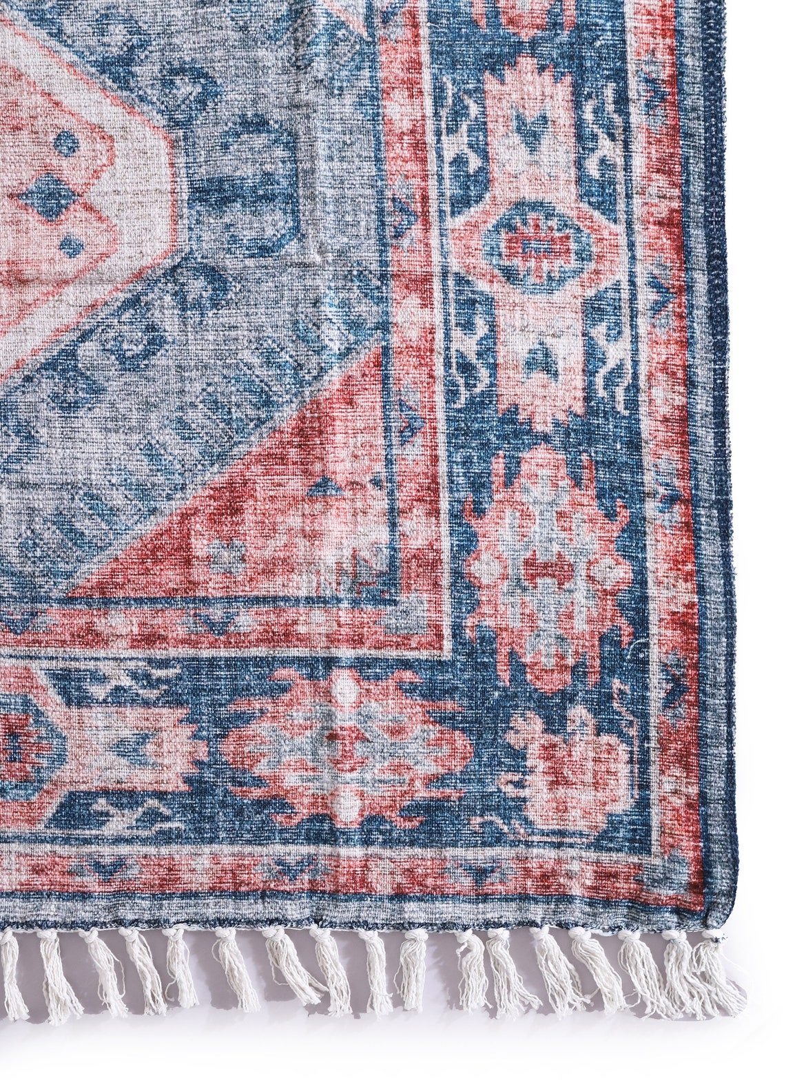Luxury Rustic Wool Rug - Home Decor (Blue)