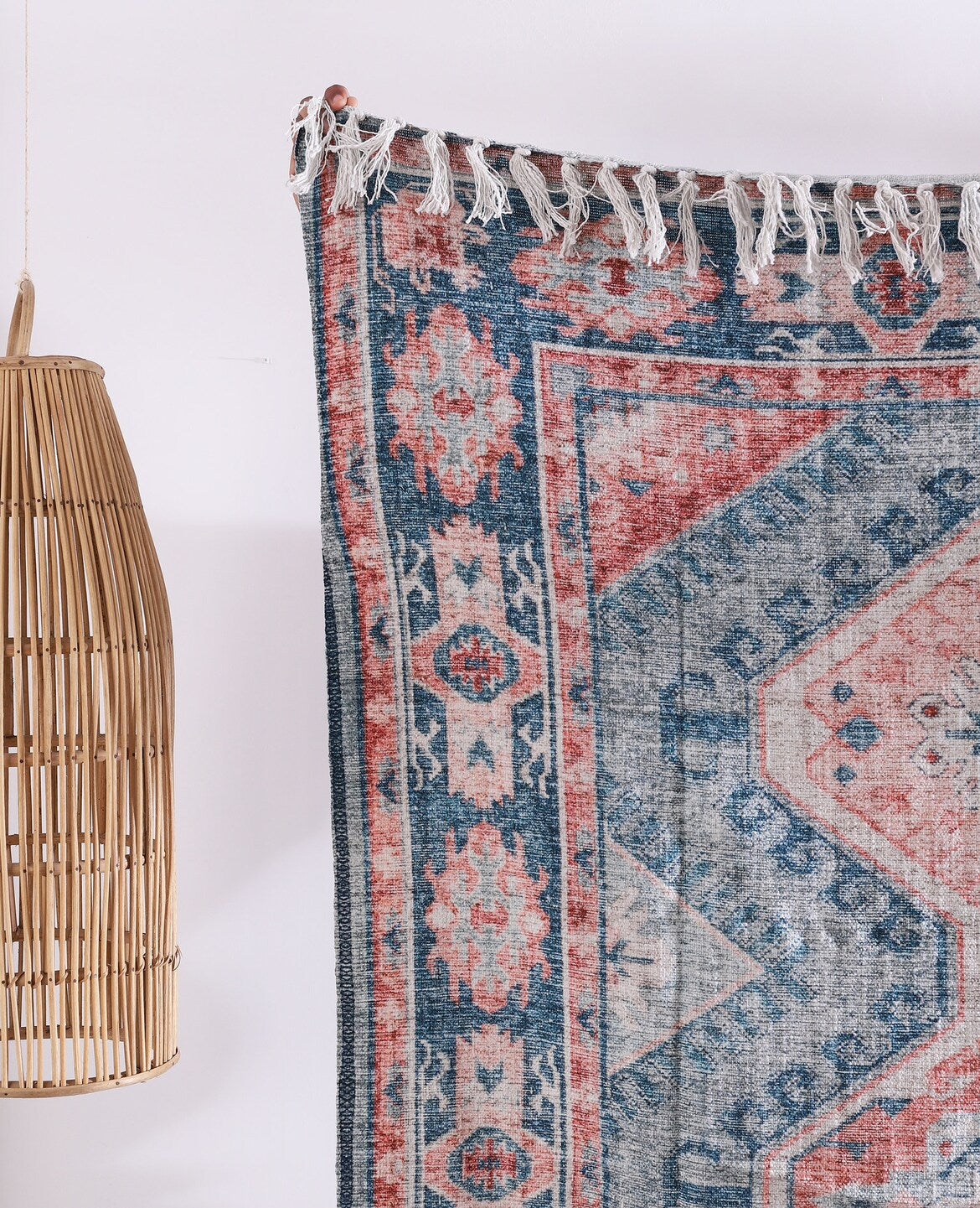 Luxury Rustic Wool Rug - Home Decor (Blue)