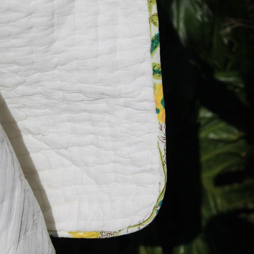 Linen Connections Indian Kantha Blanket Throw Duvet Set - Grey Goose