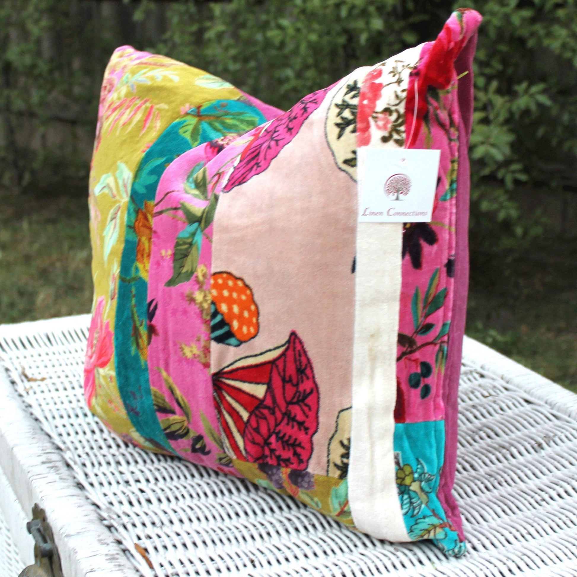 Linen Connections Luxury Velvet Cushion Covers - Colour Block