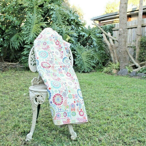 Handmade Indian Kantha Quilt Blanket Throw Duvet - Colourful Circles